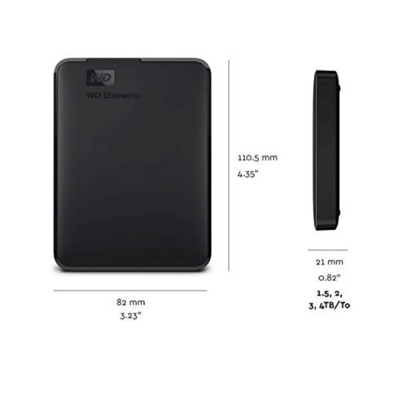 WD 3TB Elements 3TB Portable External Hard Drive - USB 3.0