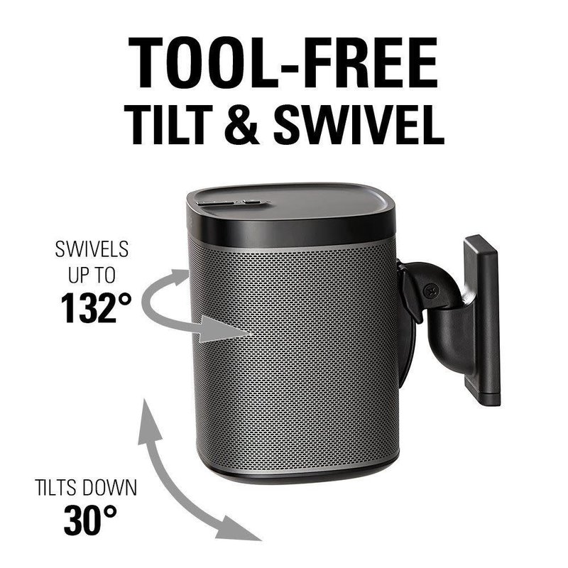 Tilt and Swivel Wall Mount for wireless speakers (ea.)