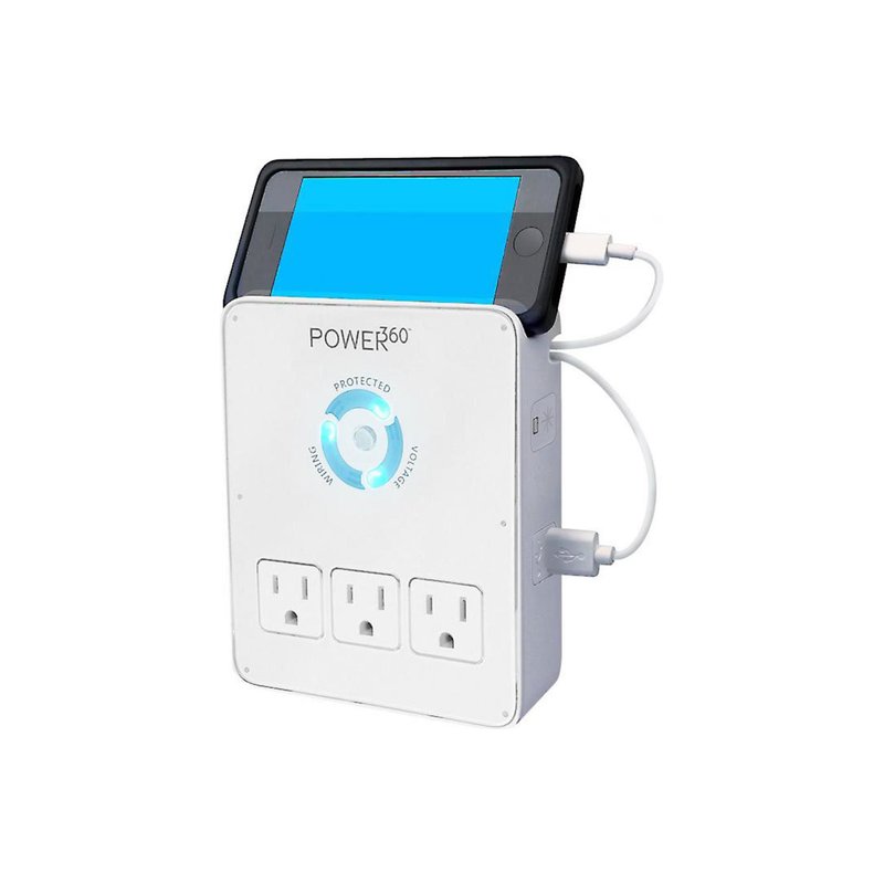 P360DOCK Power360 6 outlet w/ 2 USB Surge Protector