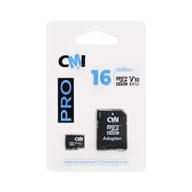 CMI U1 Class 10 Micro SDHC Memory Card w/SD Adapter