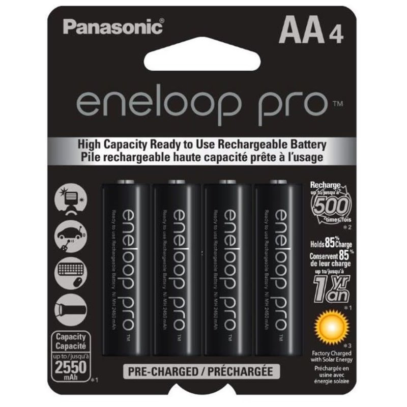 ENELOOP PRO AA 4PK 2550MAH RECHARGEABLE