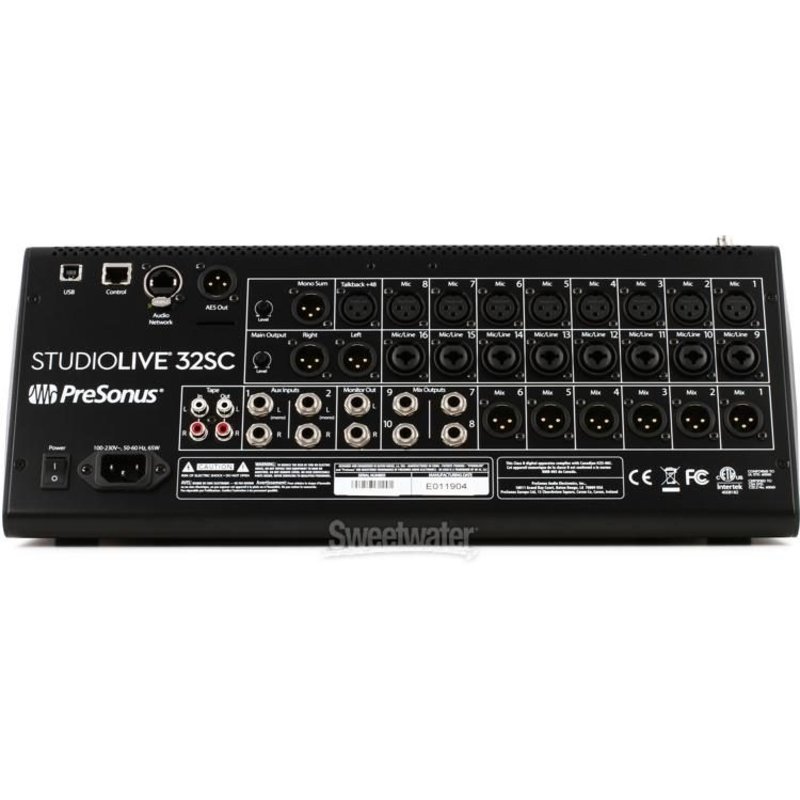 StudioLive 32Ch Digital Console and USB Audio Interface