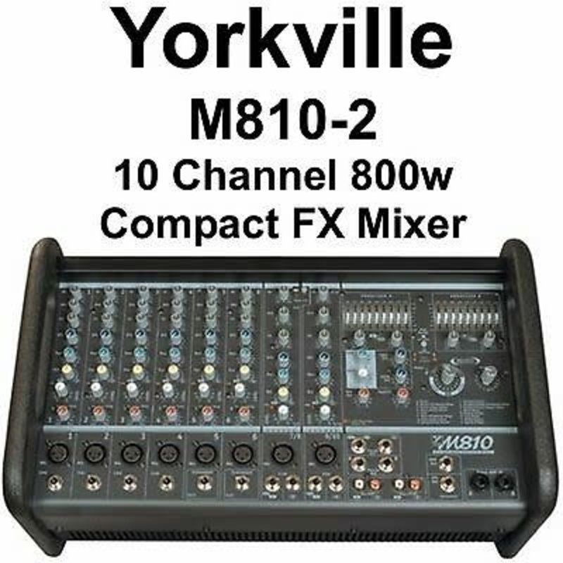 10Ch Powered Mixer Stereo w/FX