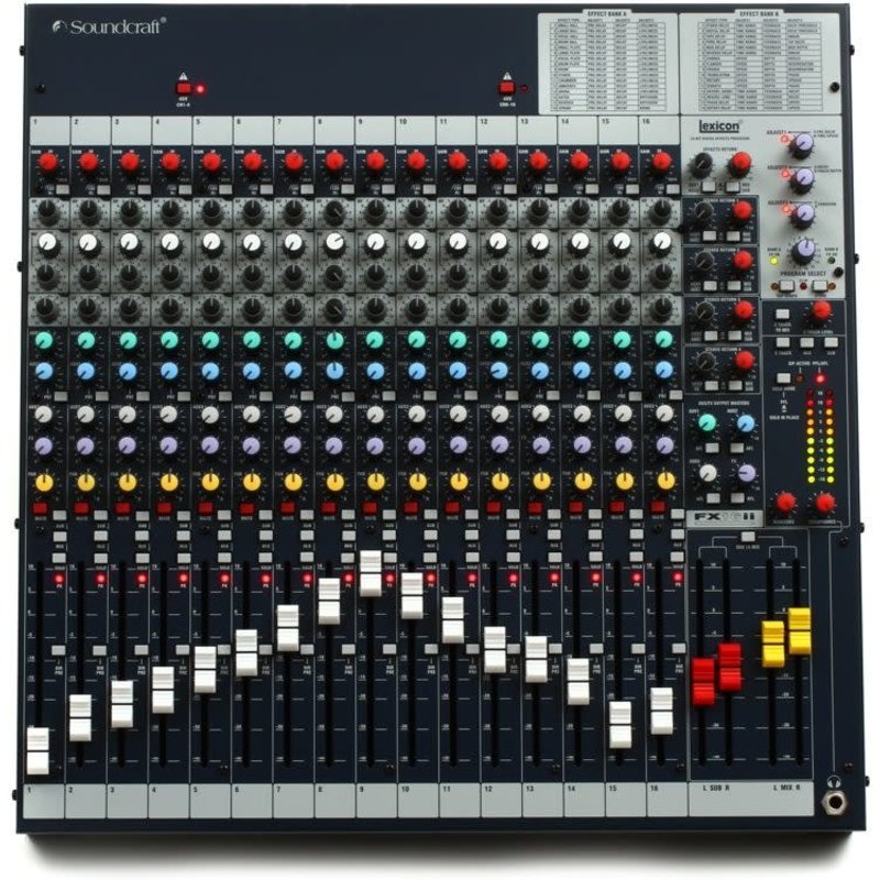 16-Channel Mixer With Lexicon Effects Processor
