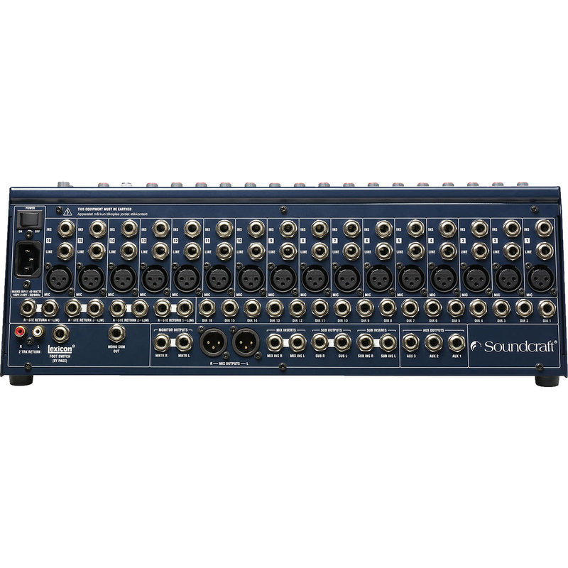 16-Channel Mixer With Lexicon Effects Processor