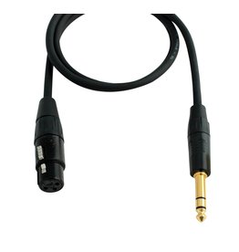 DigiFlex 20 Foot Pro Adapter Cable XLRF to 1/4'' TRS Connector