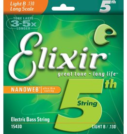 Elixir 15430 - 5th Bass Nanoweb 130 Single String