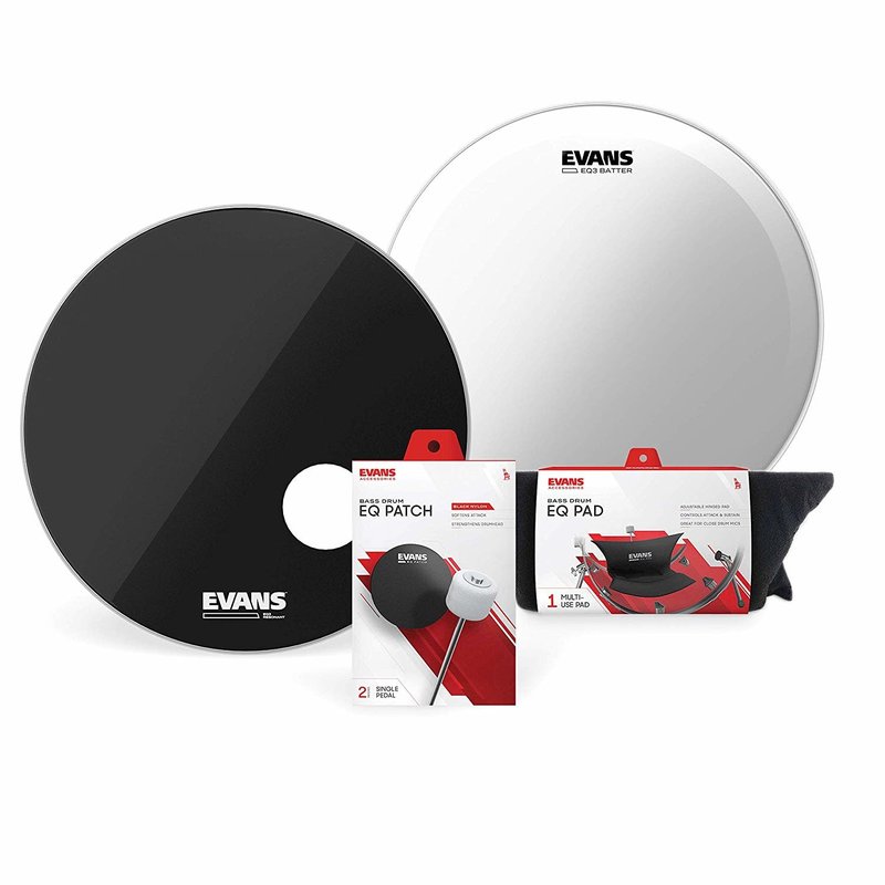 22 In. Bass Drum Eq3 Set Clear/ Black