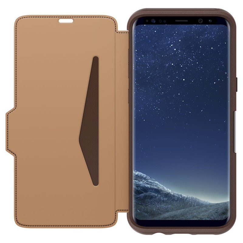 Leather Strada Folio Galaxy S8+ -Burnt Saddle