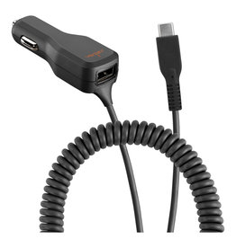 Ventev Car Charger USB-C 4A w/ extra USB Black