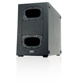 QSC Dual 12 Inch Cardiod Subwoofer -3600W with Pole and Casters