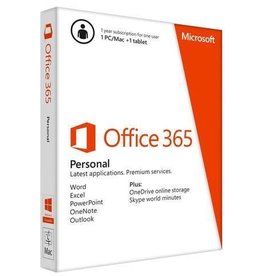 Microsoft Office 365 Personal (1) PC or Mac + (1) Tablet (1yr)