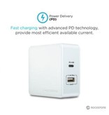 RockStone PD45 Power Delivery Wall Charger With 2.4A USB Port