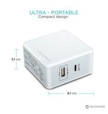 RockStone PD45 Power Delivery Wall Charger With 2.4A USB Port