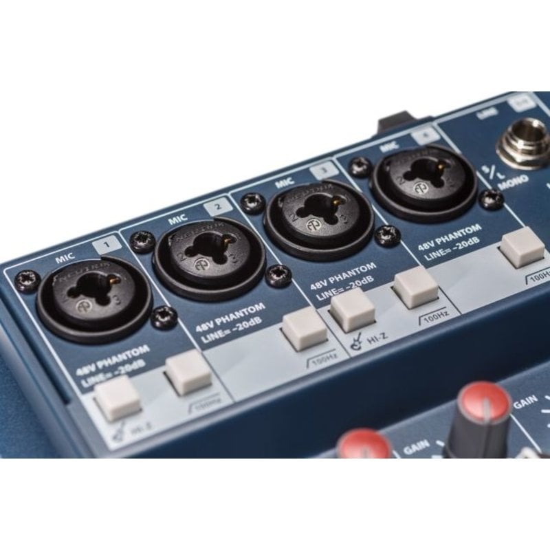 Small-Format Analog Mixing Console with USB I/O and Lexicon Effects