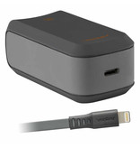 Ventev Power Delivery Wall Charger 18W with USB-C to Lightning Cable