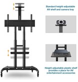 Mobile TV Cart with Wheels for 55" - 80" Inch LCD LED OLED Screens up to 200lbs