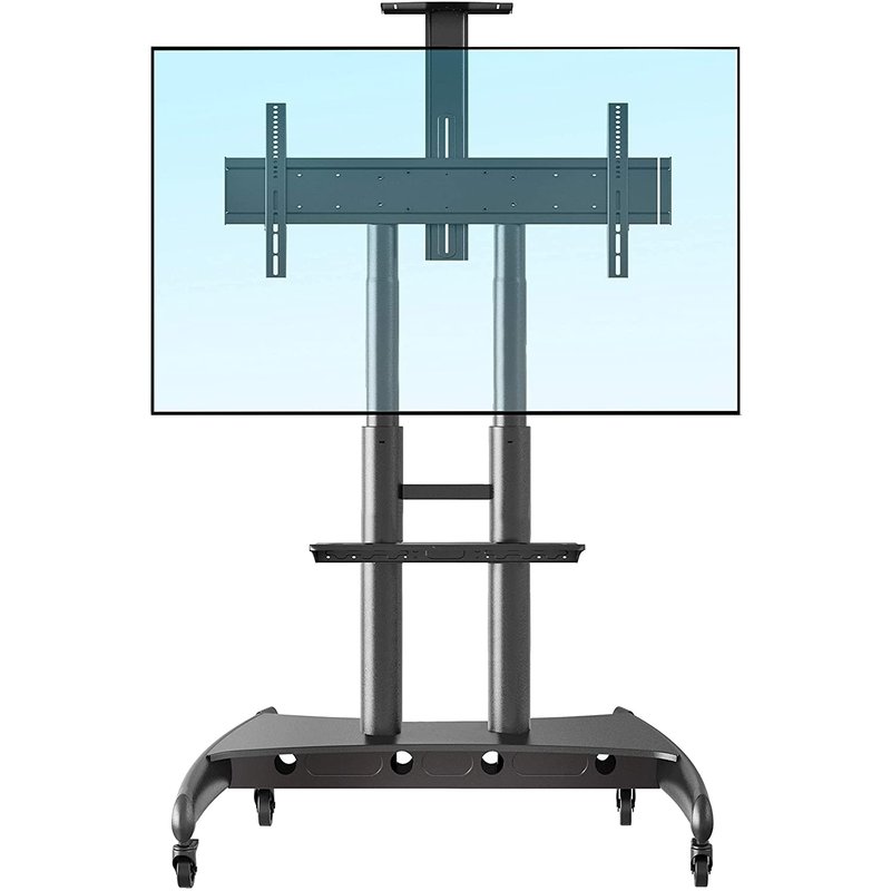 Mobile TV Cart with Wheels for 55" - 80" Inch LCD LED OLED Screens up to 200lbs