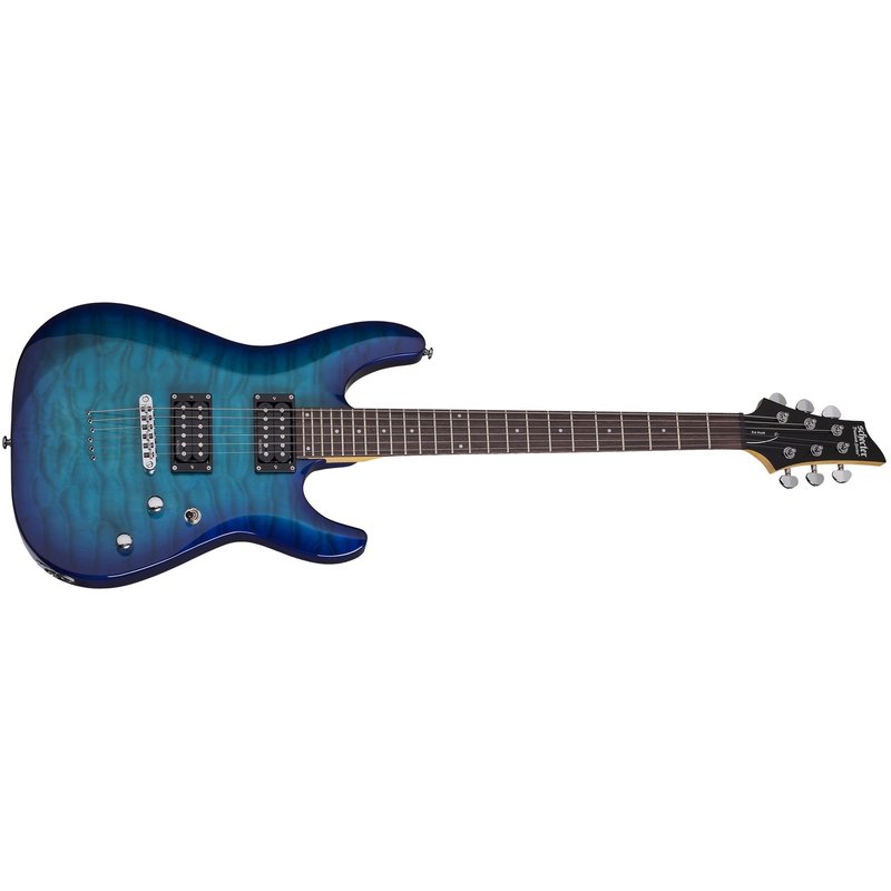 C6 Plus  Solid-Body Electric Guitar - Ocean Burst Blue