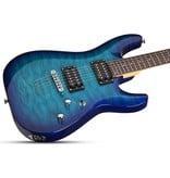 Schecter C6 Plus  Solid-Body Electric Guitar - Ocean Burst Blue