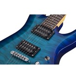 Schecter C6 Plus  Solid-Body Electric Guitar - Ocean Burst Blue