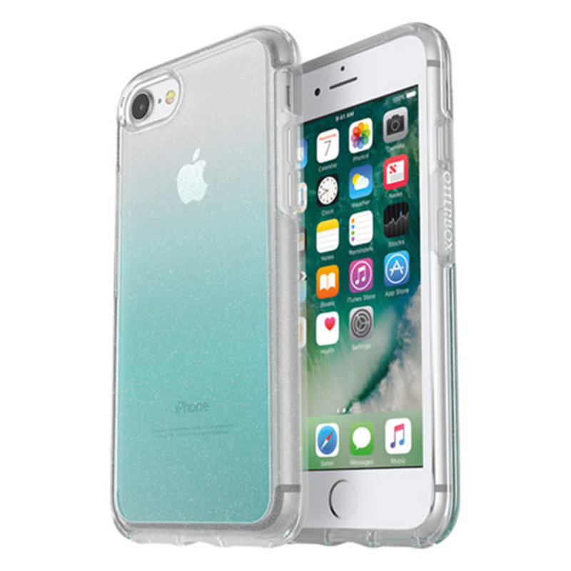 Otterbox Symmetry Case iPhone SE (Gen 2) & 7/8 Silver Flake/ Blue
