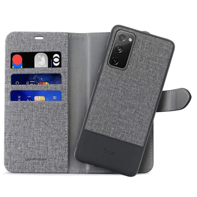 Blu Element - 2 in 1 Folio Case for Galaxy S20 FE - Grey