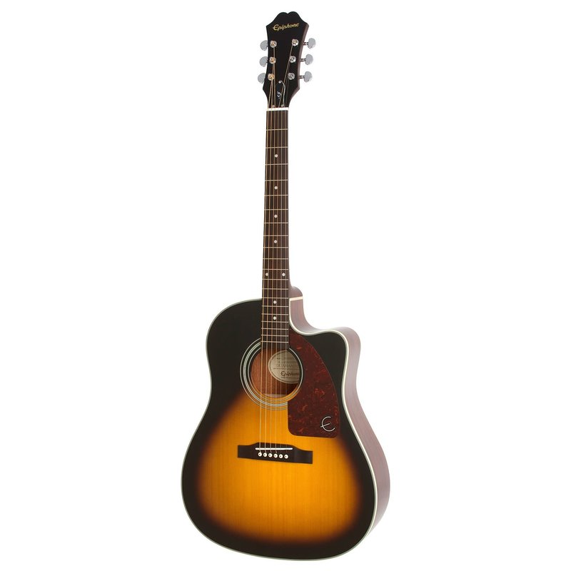 J-15EC Deluxe Elec/Acoustic Guitar w/Hardcase - AJ210CE Sunburst