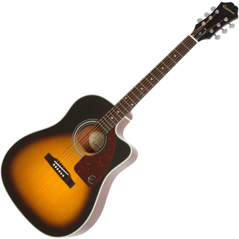 J-15EC Deluxe Elec/Acoustic Guitar w/Hardcase - AJ210CE Sunburst