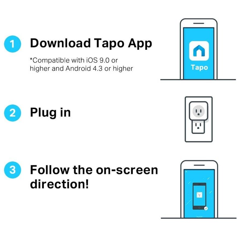 Tapo Mini WiFi Smart Plug (4 pack)