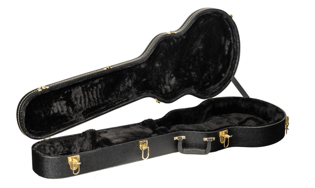 YEC6HLPDLX Yorkville Deluxe Arched Les Paul Hard Case Sight
