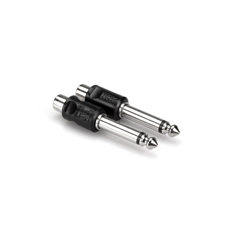 Female Rca To 1/4-In Ts Male Adaptors (Pair)