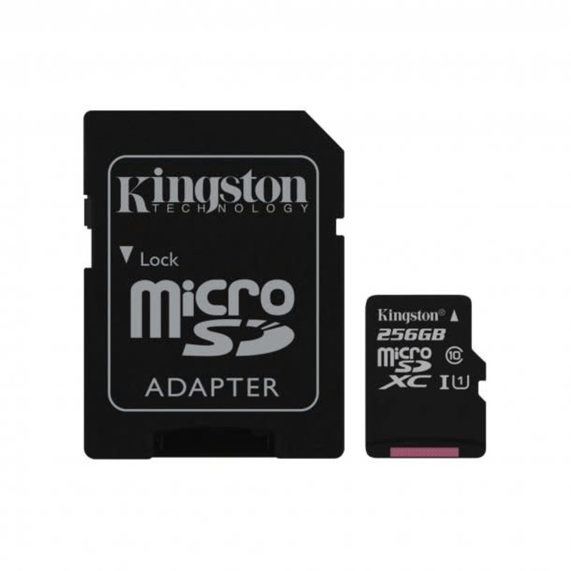 Kingston UHS-I Class 10 256 gb Micro SDHC Canvas Select Flash Card