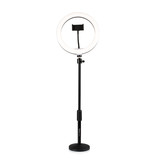 Gator Case Desktop Roundbased Stand w/ Ring Light & Phone Holder