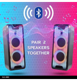 Gemini Dual 8" Bluetooth Party Speaker w/lights