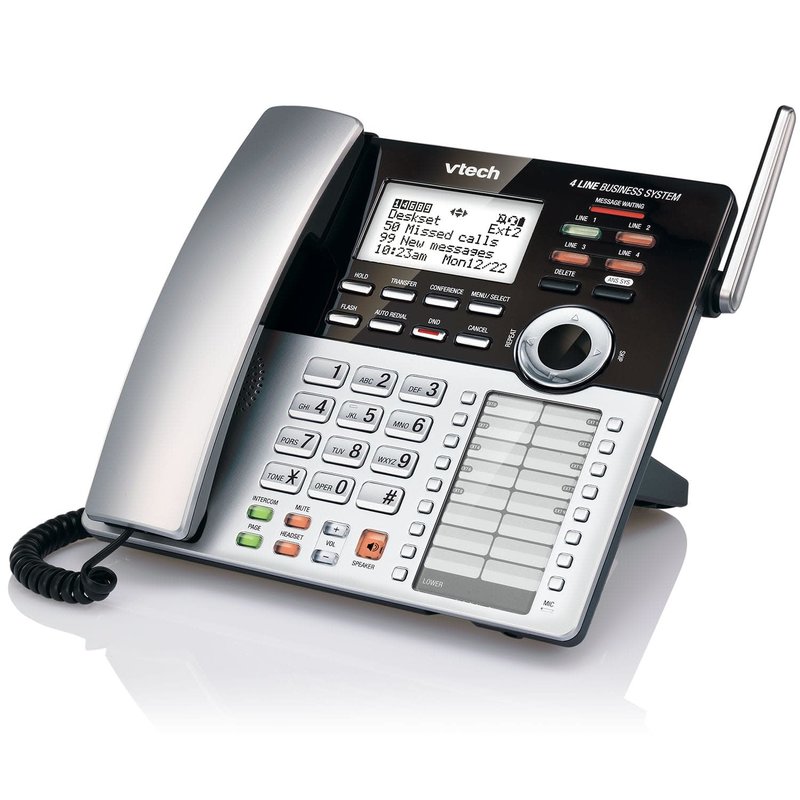 4 line Cordless office phone extenstion