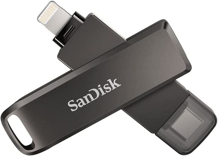 SanDisk iXpand Flash Drive - Lightning & USB-C - Sight & Sound