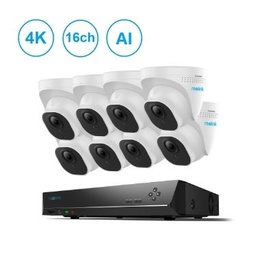 Reolink 16-Channel 4K - 8 Camera PoE NVR Kit with Person/Vehicle Detection