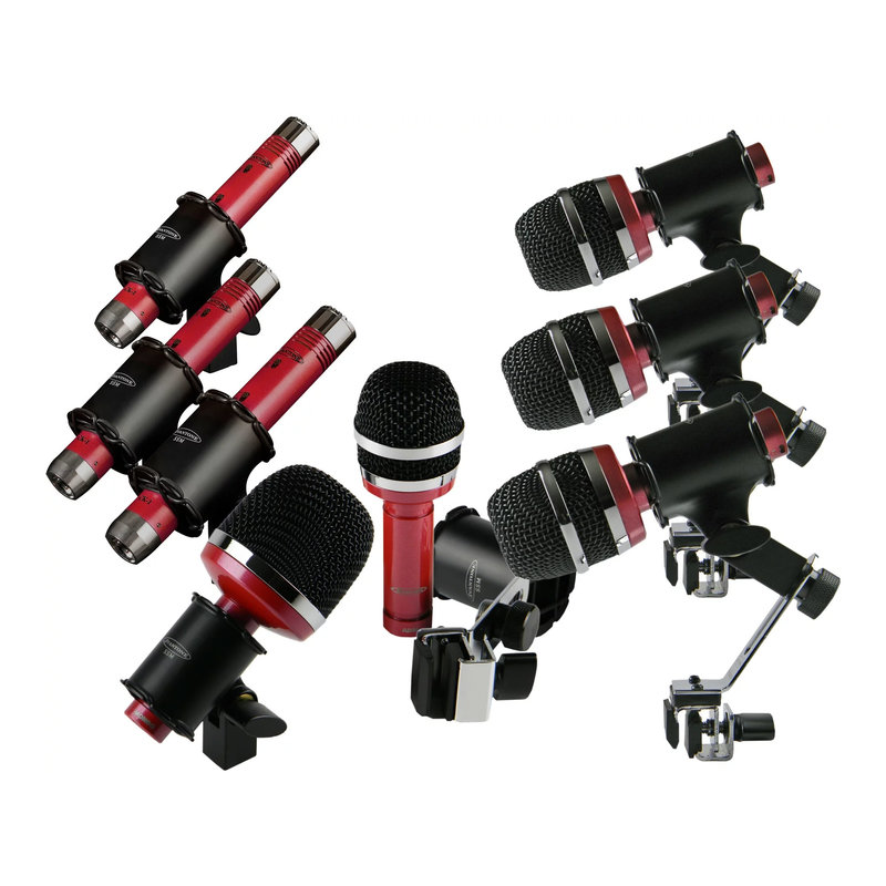 8-Mic Drum Microphone Kit