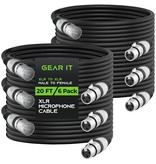 Generic Generic 20ft Mic Cable Neutrik Style (6 Pack - Black)