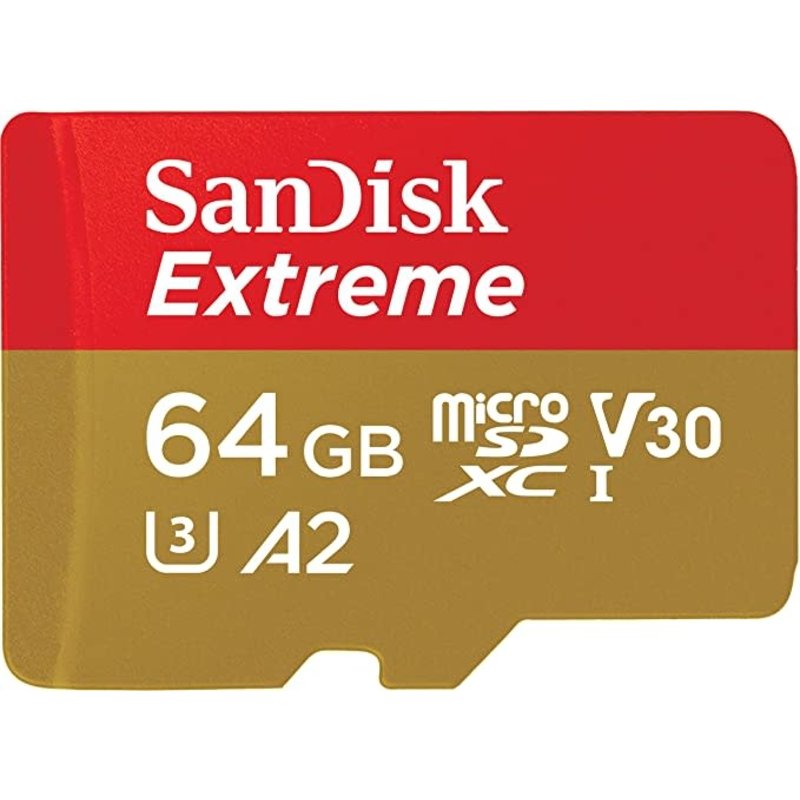 Extreme microSDXC UHS-I Memory Card with Adapter Up to 160MB/s, C10, U3, V30, 4K, A2, Micro SD