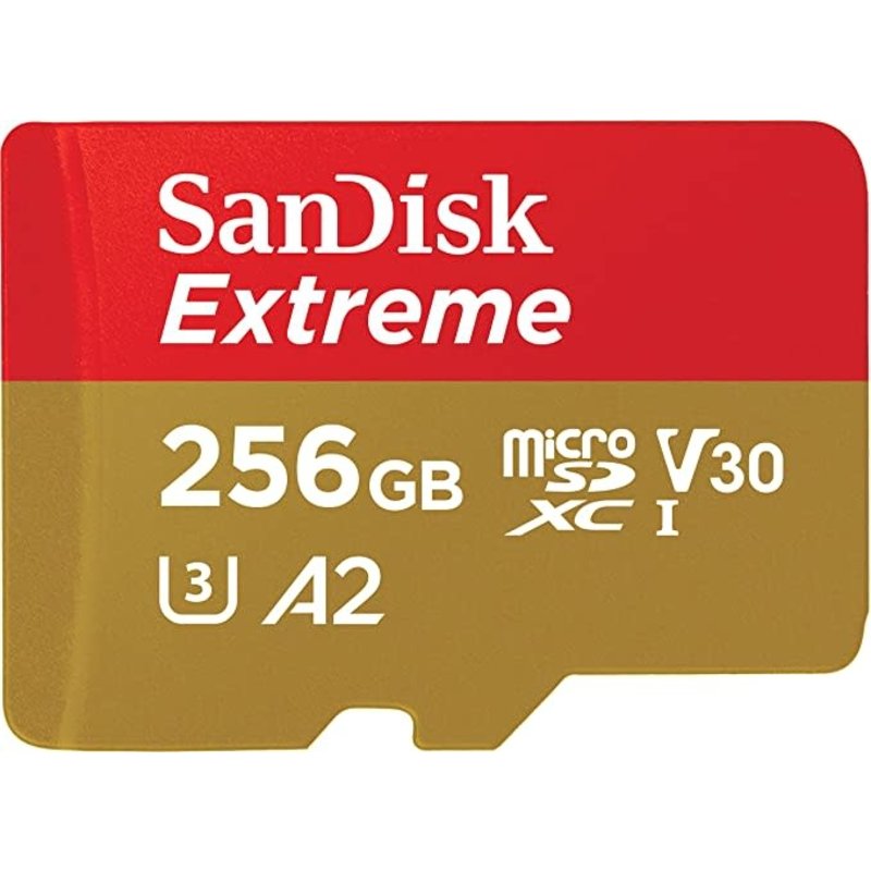 Extreme microSDXC UHS-I Memory Card with Adapter Up to 160MB/s, C10, U3, V30, 4K, A2, Micro SD