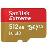 Sandisk Extreme microSDXC UHS-I Memory Card with Adapter Up to 160MB/s, C10, U3, V30, 4K, A2, Micro SD