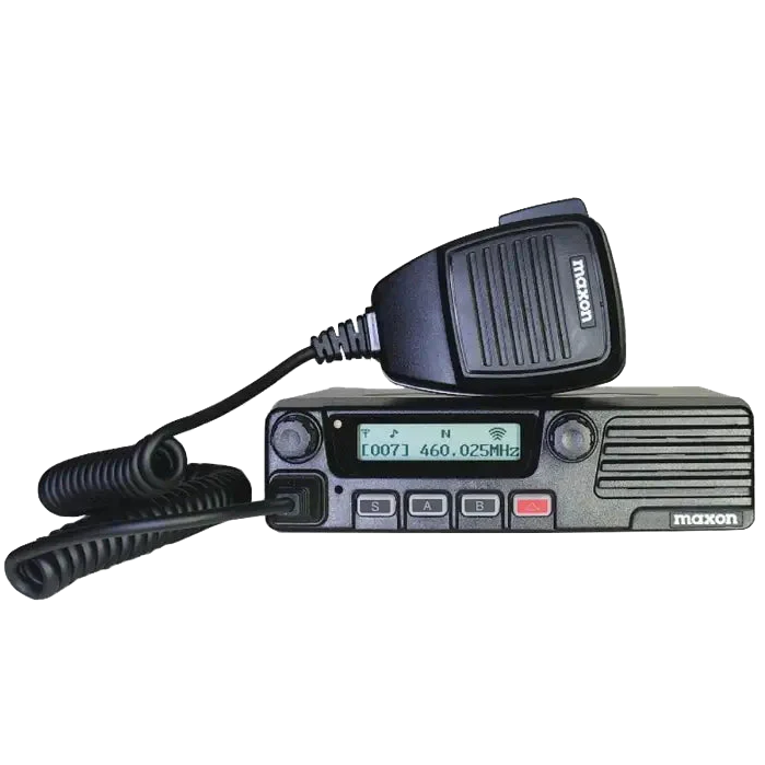 Maxon 50W VHF twoway mobile radio, 512ch, alpha numeric display