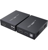 1080P HDMI & USB Extender Over Single Cat6 - 165ft/50m Max
