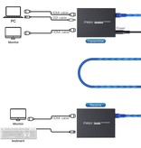 1080P HDMI & USB Extender Over Single Cat6 - 165ft/50m Max