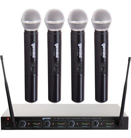Gemini Four Channel Wireless Handheld Microphone System