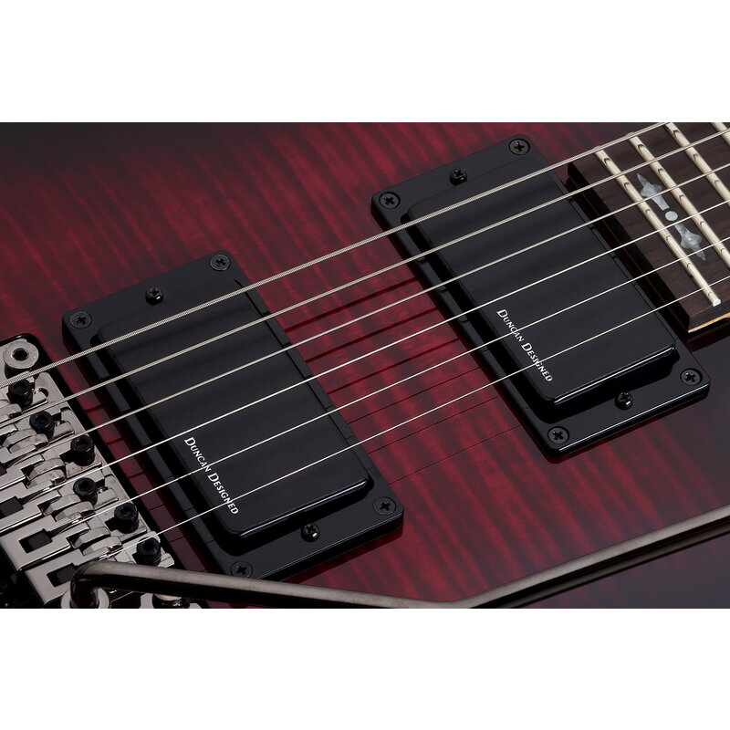 Demon 6 FR Electric Guitar With Duncan Designed - Crimson Red Burst