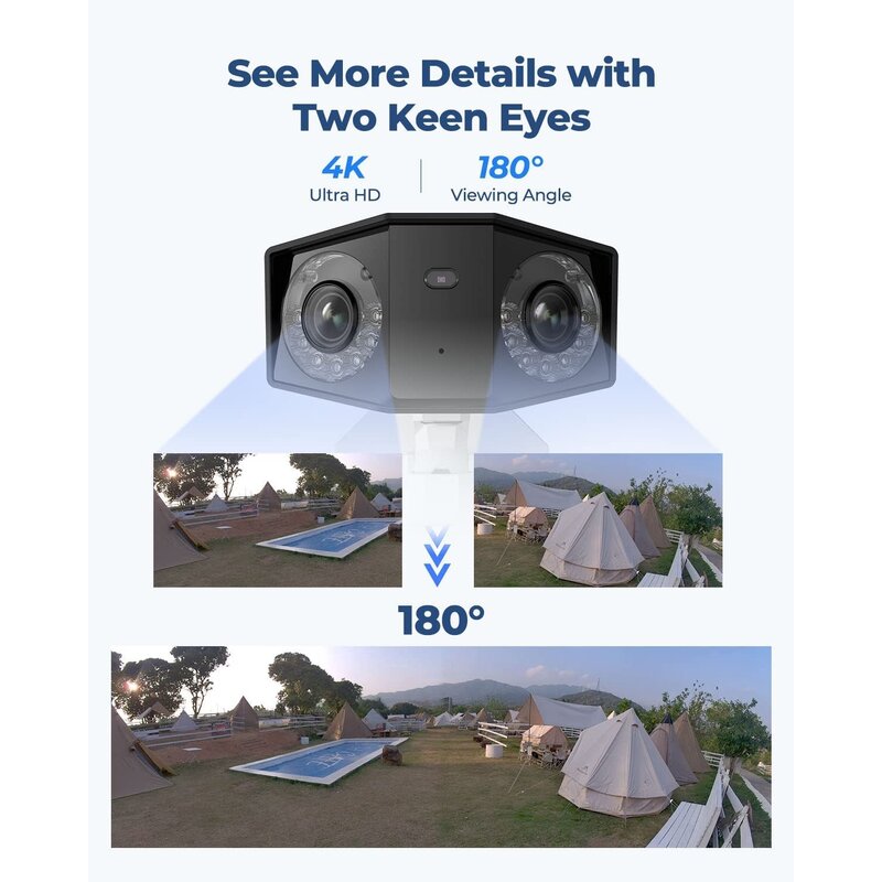 Reolink Duo 2 PoE 4K 8MP Dual-Lens Camera with Ultra Wide View