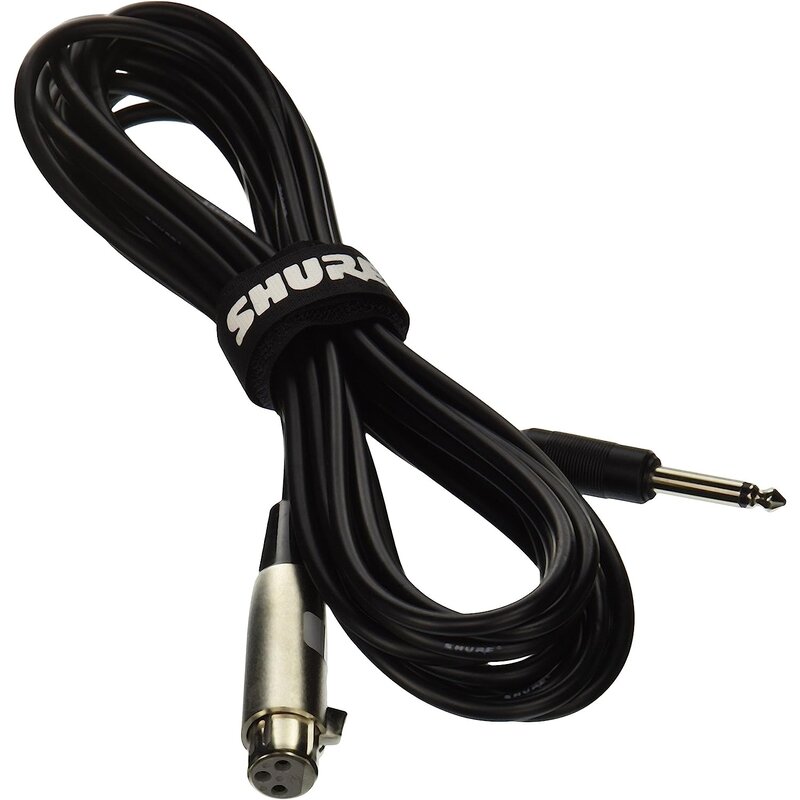 20 Foot Microphone Cable - XLRF to Phone Plug